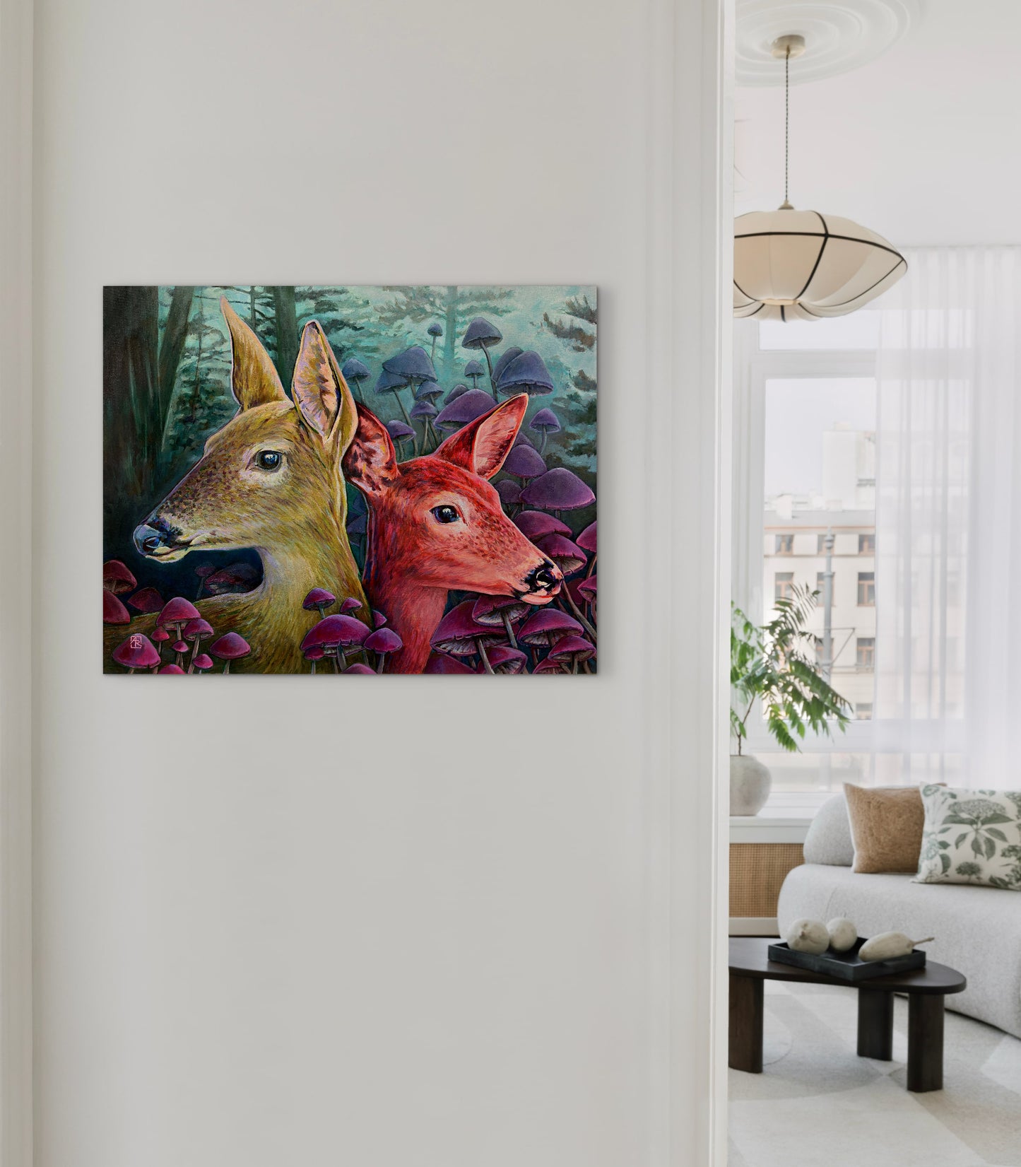 Entangled - mixed media & oil painting on canvas