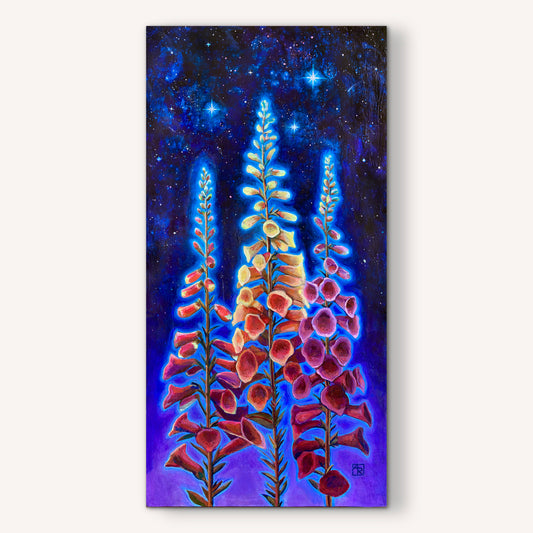 Between Heaven and Earth - mixed media painting