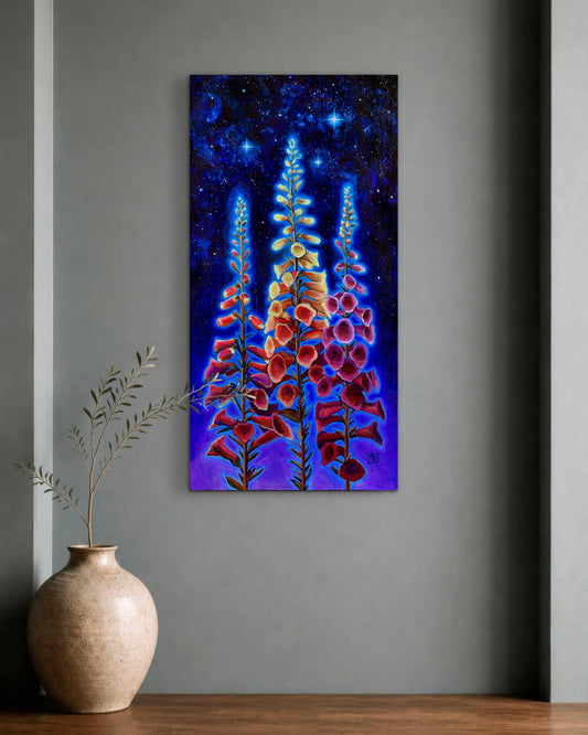 Between Heaven and Earth - mixed media painting