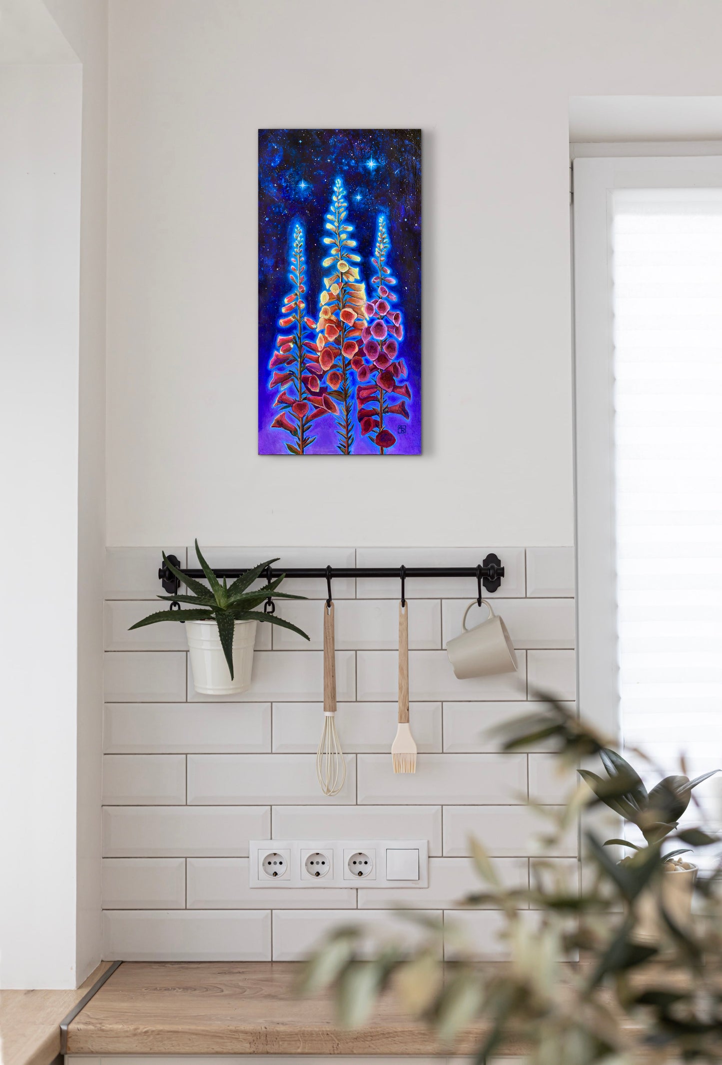 Between Heaven and Earth - mixed media painting