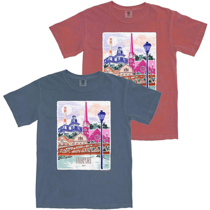 Fairport NY unisex garment-dyed heavyweight t-shirt