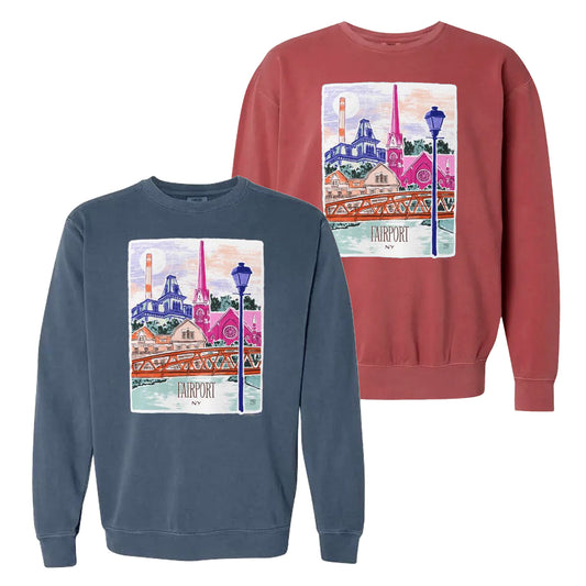 Fairport NY unisex garment-dyed sweatshirt