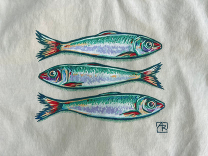 Sardines unisex garment-dyed heavyweight t-shirt