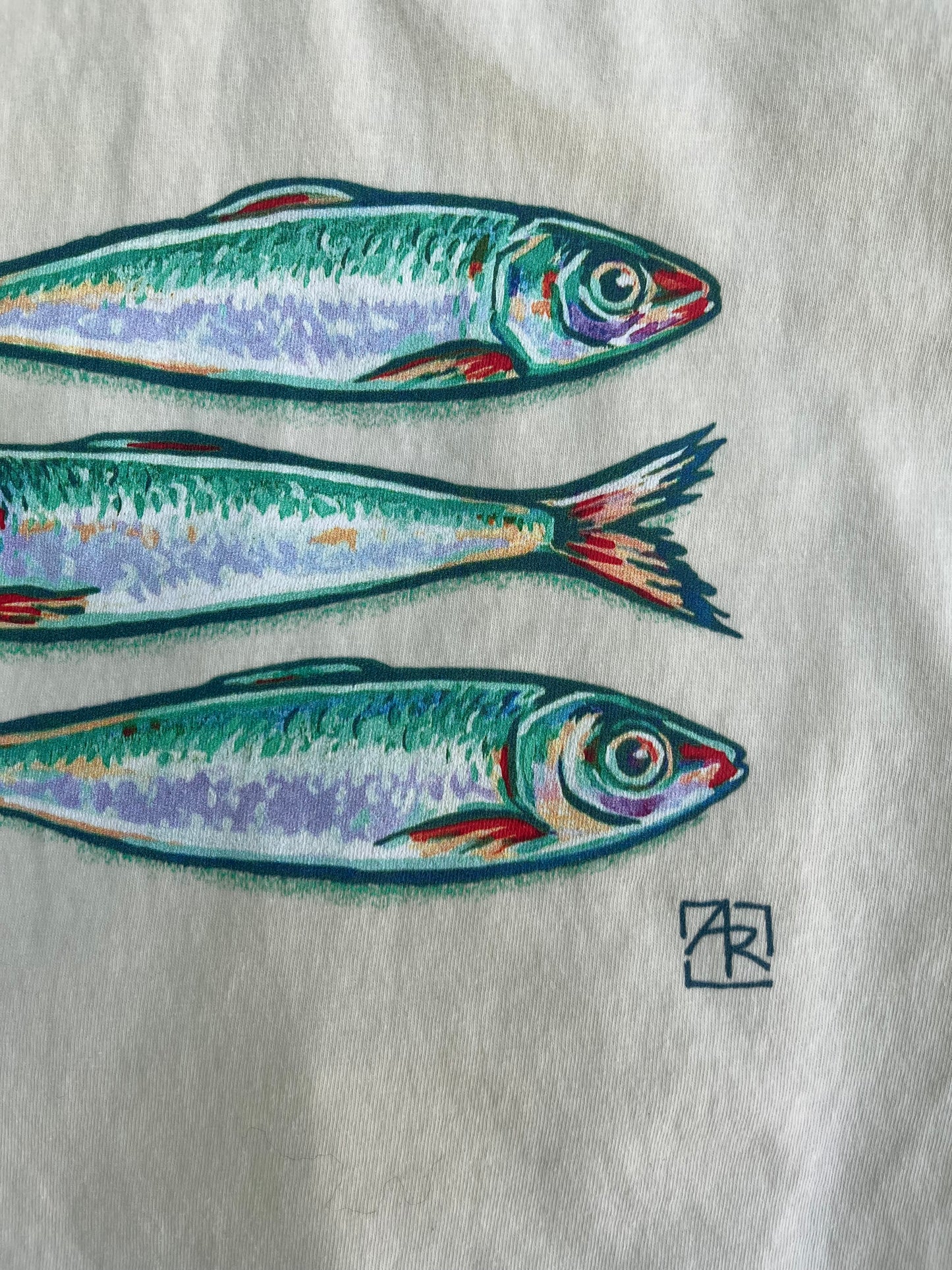 Sardines unisex garment-dyed heavyweight t-shirt