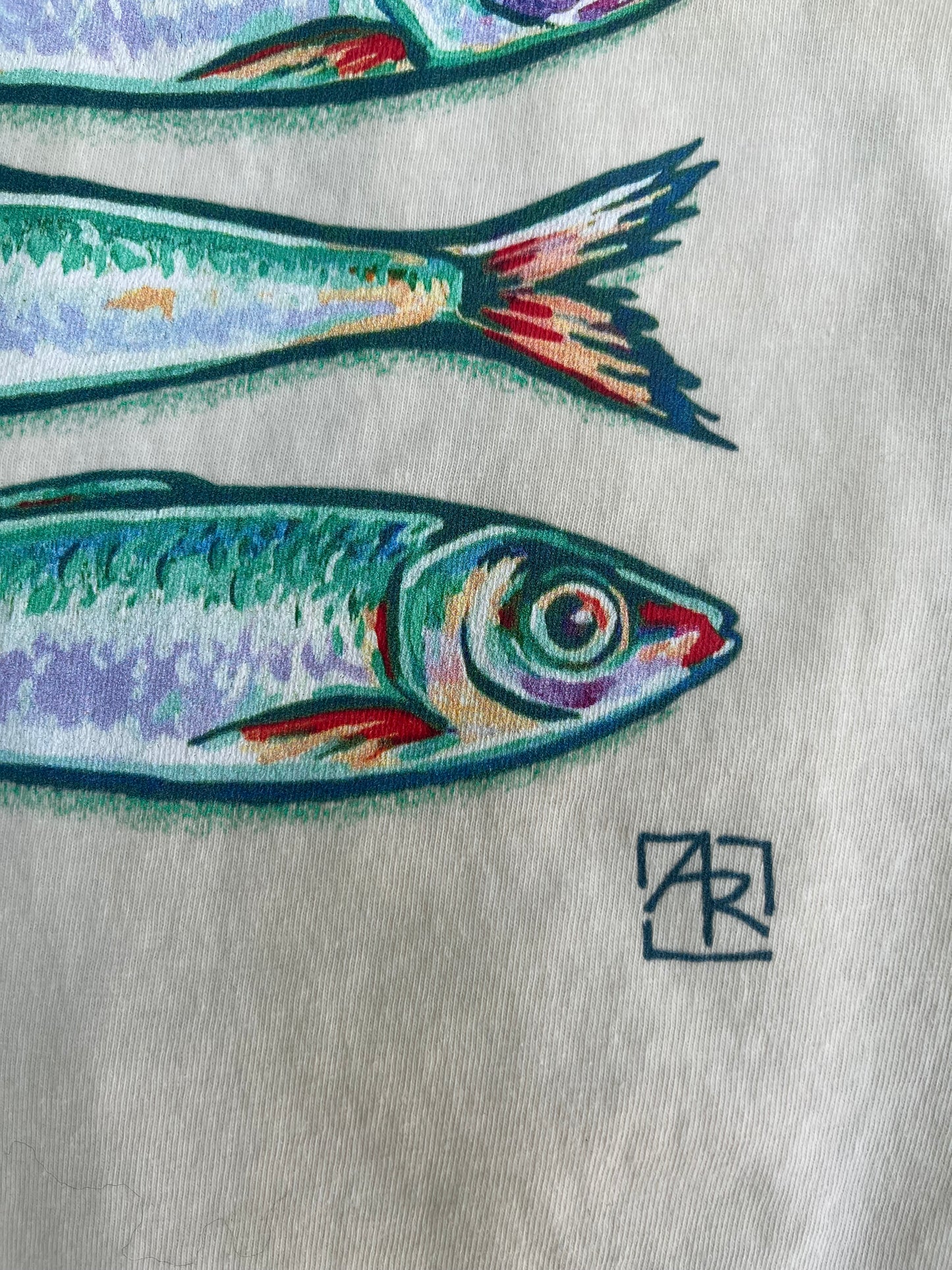 Sardines unisex garment-dyed heavyweight t-shirt