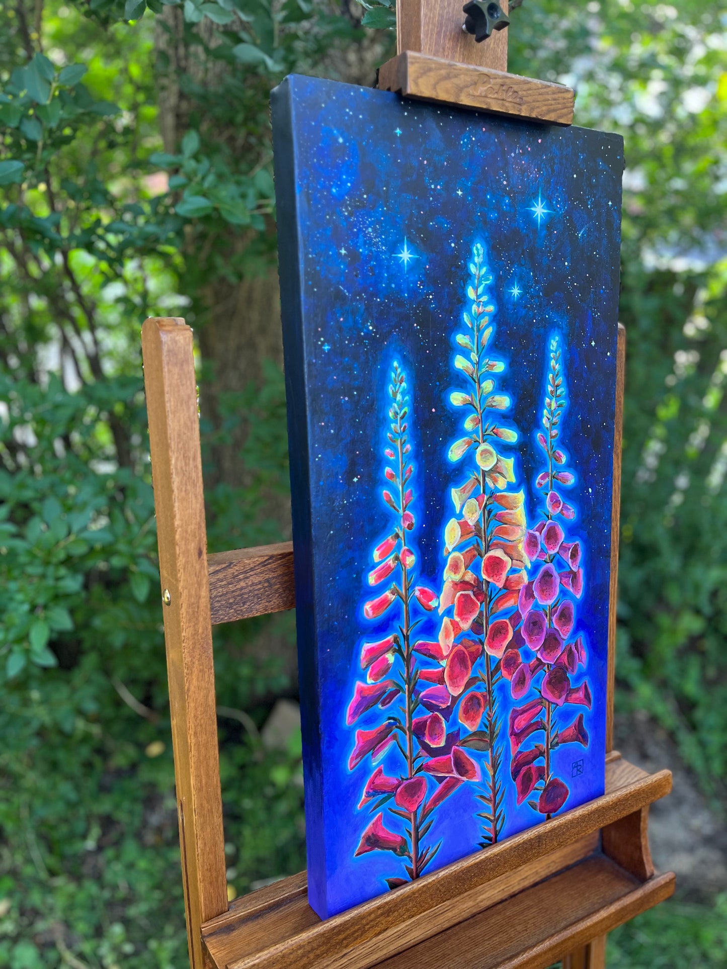 Between Heaven and Earth - mixed media & acrylic painting on canvas