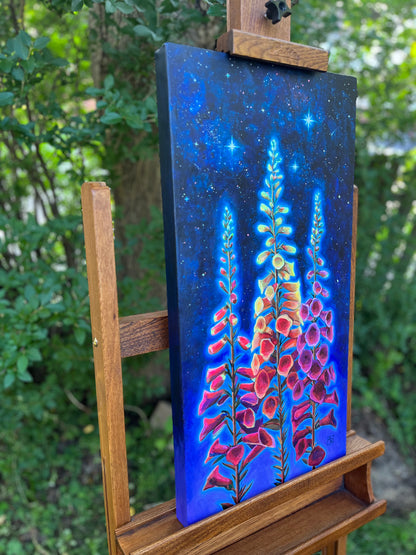 Between Heaven and Earth - mixed media & acrylic painting on canvas