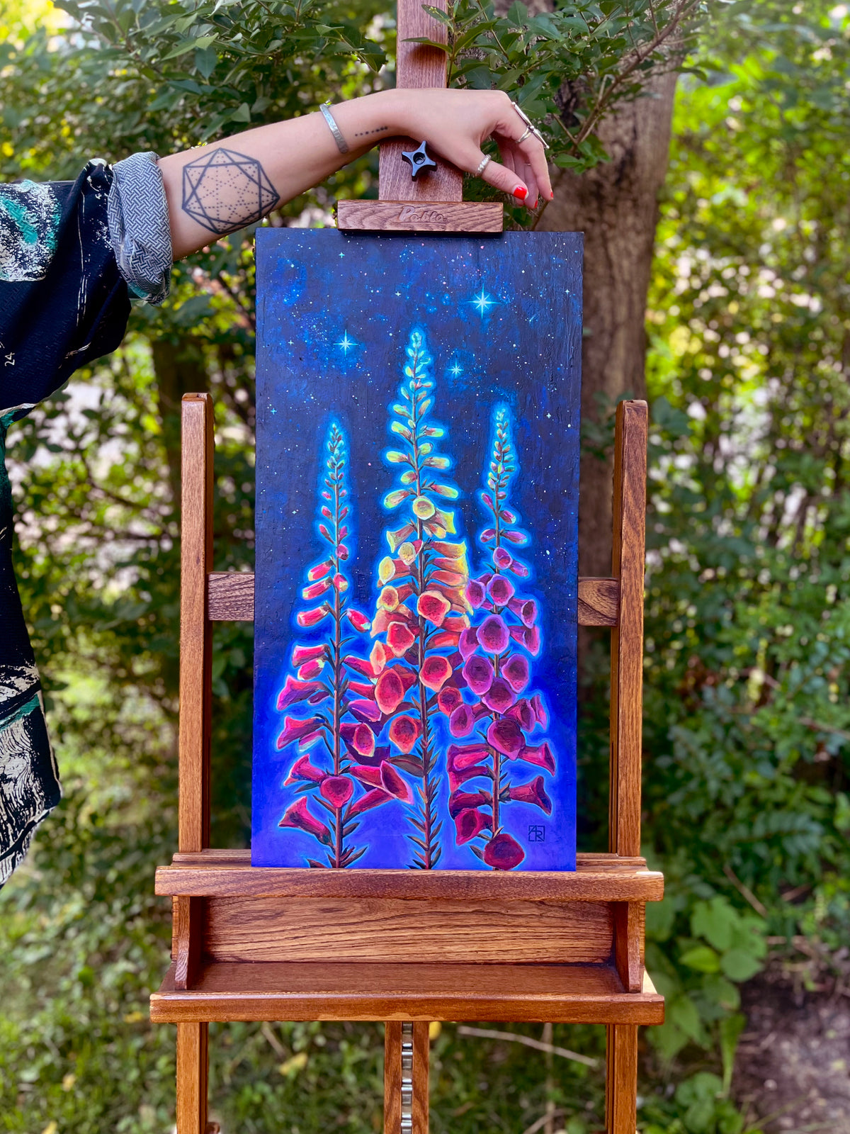 Between Heaven and Earth - mixed media & acrylic painting on canvas