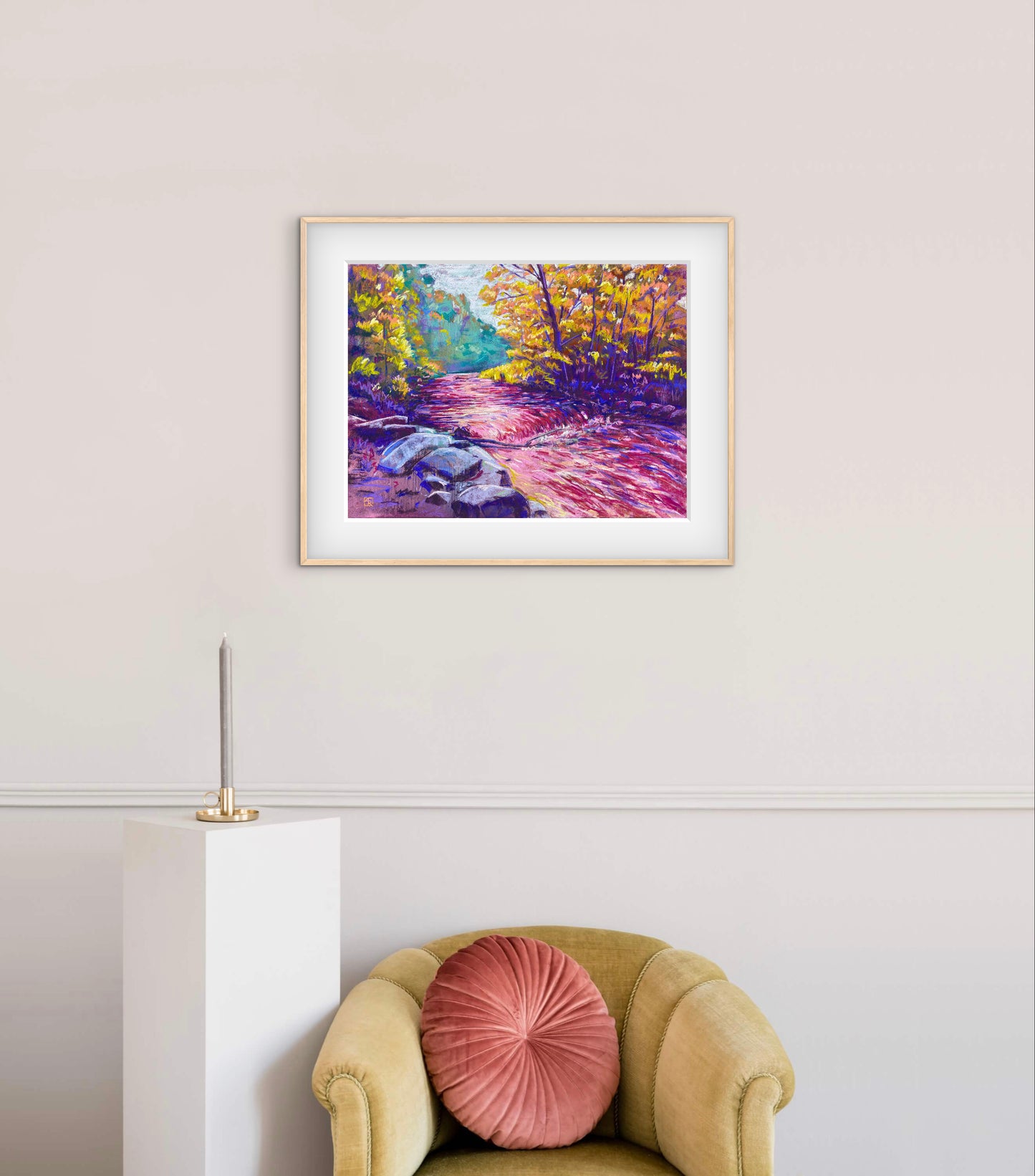 Gemini Season - pastel painting on paper