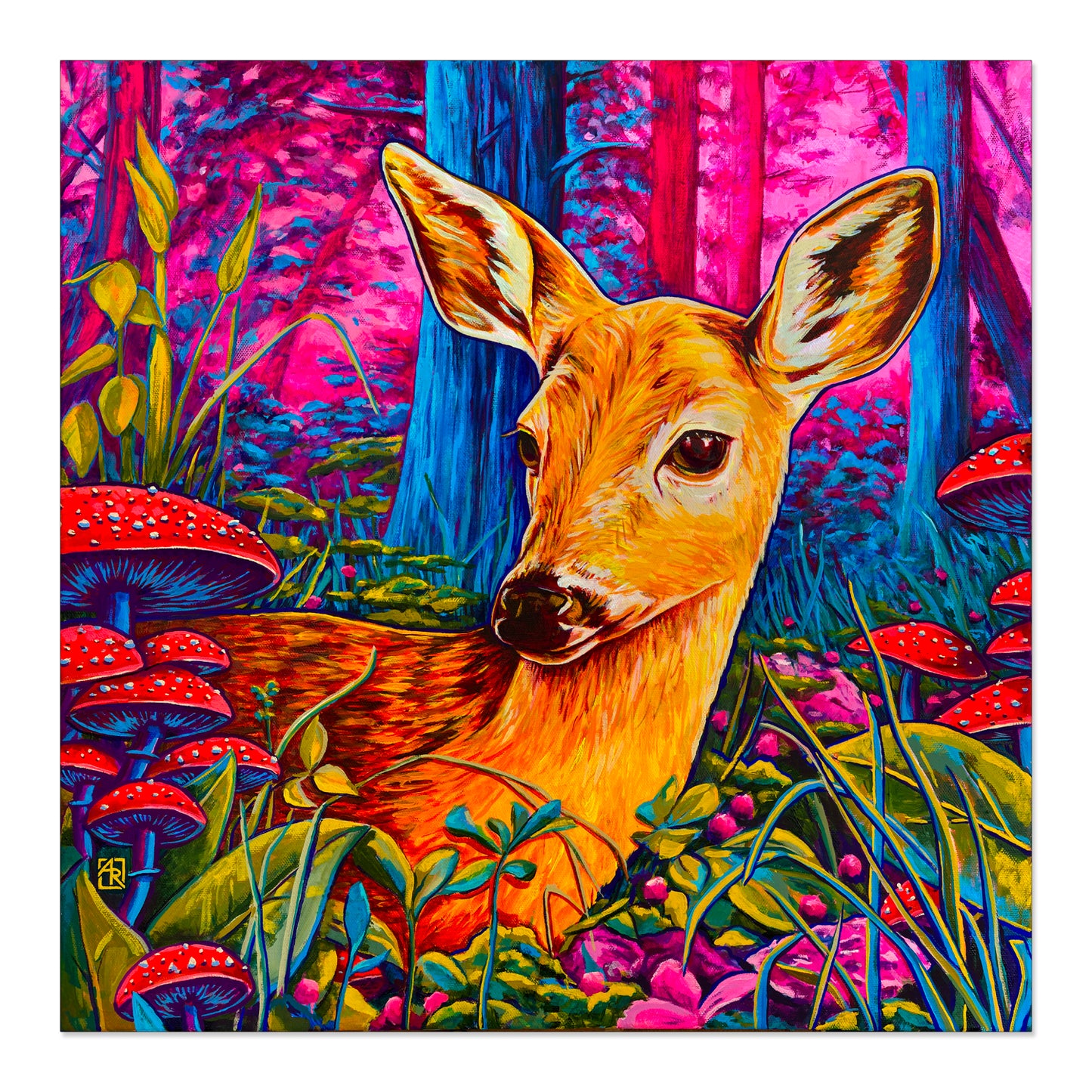 'Lost & Found' fawn deer archival giclée print on cotton paper