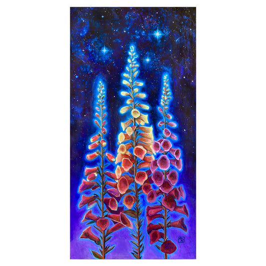 'Between Heaven and Earth' foxgloves archival giclée print on cotton paper