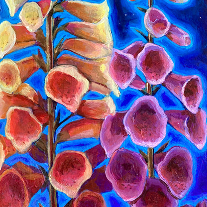 'Between Heaven and Earth' foxgloves archival giclée print on cotton paper