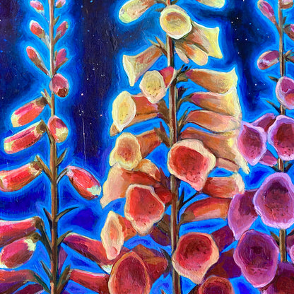 'Between Heaven and Earth' foxgloves archival giclée print on cotton paper
