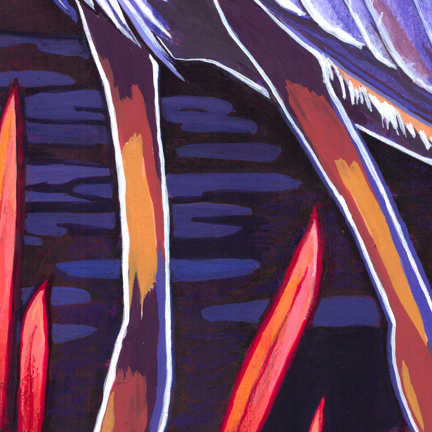 'Water's Edge' great blue heron archival giclée print on cotton paper