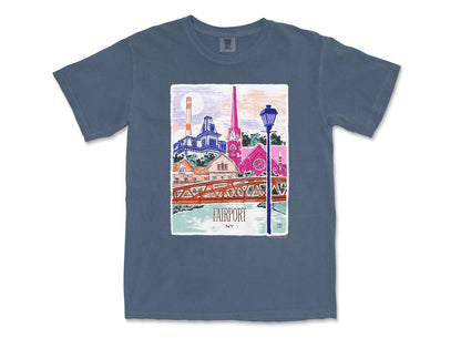 Fairport NY unisex garment-dyed heavyweight t-shirt