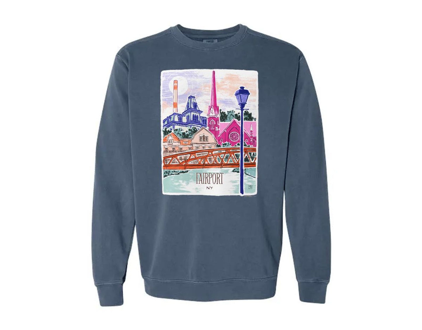Fairport NY unisex garment-dyed sweatshirt
