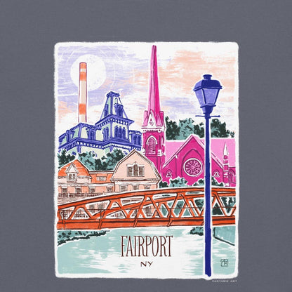 Fairport NY unisex garment-dyed heavyweight t-shirt