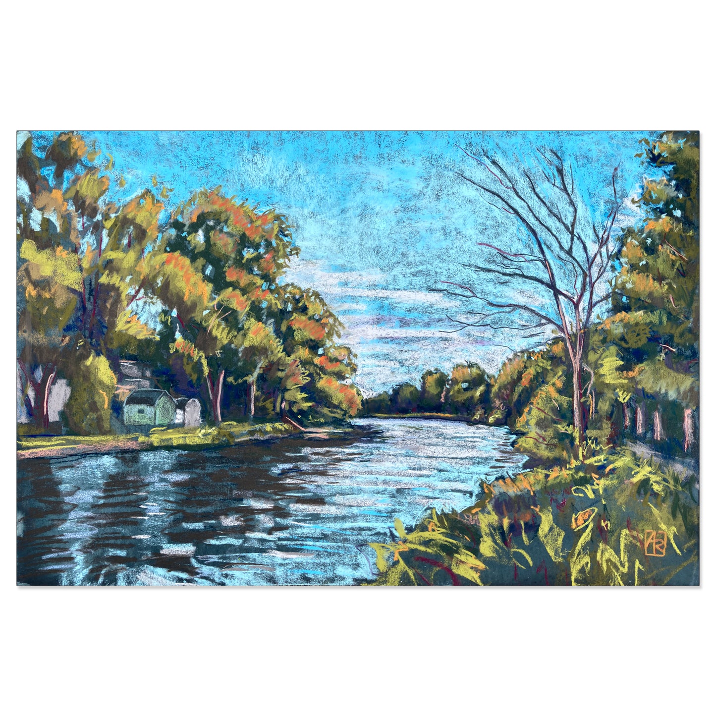 'The Bend (Erie Canal)' Fairport NY archival giclée print on cotton paper