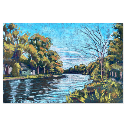 'The Bend (Erie Canal)' Fairport NY archival giclée print on cotton paper