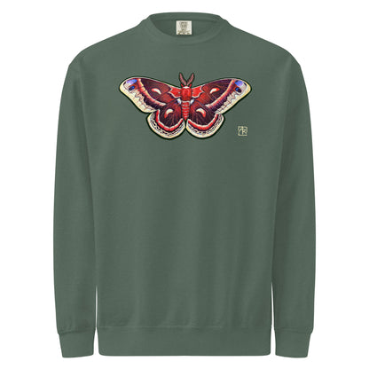 Cecropia Moth unisex garment-dyed sweatshirt